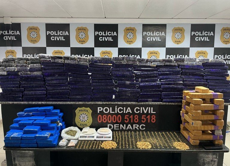 Durante prisão em flagrante, mais de 100 quilos de entorpecentes são apreendidos em Cachoeirinha